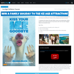 Win a family holiday to 'The Ice Age Attraction'!