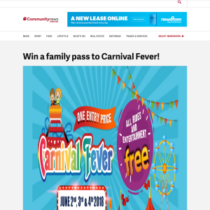 Win a family pass to Carnival Fever