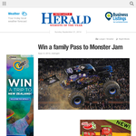 Win a family Pass to Monster Jam - The Herald