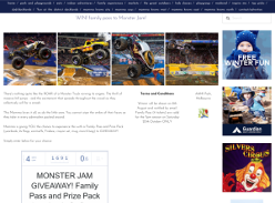 Win a family pass to Monster Jam