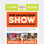 Win a family pass to Royal Melbourne Show