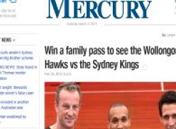 Win a family pass to see the Wollongong NRE Hawks vs the Sydney Kings!