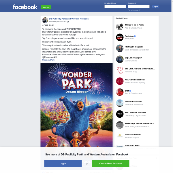 Win a family pass to see WONDERPARK