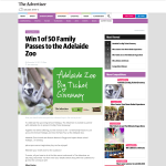 Win a Family Pass to the Adelaide Zoo