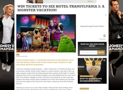 Win a family pass to the exclusive preview screening of Hotel Transylvania 3: A Monster Vacation