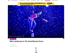 Win a family pass to The Great Moscow Circus