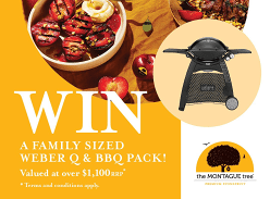 Win a Family Sized Weber BBQ and BBQ Tool Set