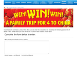 Win a family trip to China!