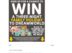 Win a Family Trip to Dreamworld Worth $3,500 or 1 of 10 CD/DVD Packs Worth $144.55
