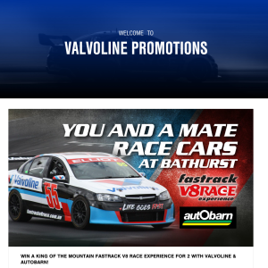 Win a Fastrack V8 Race experience for 2 at Bathurst!