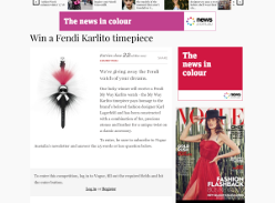 Win a Fendi Karlito timepiece!