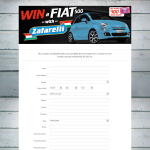 Win a Fiat 500 + weekly $100 iTunes vouchers!