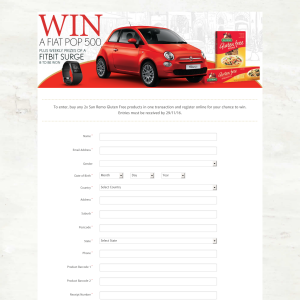 Win a Fiat Pop 500 + MORE!