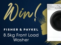 Win a Fisher and Paykel 8.5kg Front Load Washer