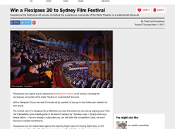 Win a Flexipass 20 to Sydney Film Festival! (Flights & Accommodation NOT Included)
