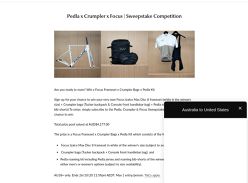 Win a Focus Frameset, Crumpler Bags & Pedla Kit