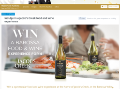 Win a food & wine experience for 4 in the Barossa Valley!