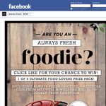 Win a Food Lovers Prize Pack!