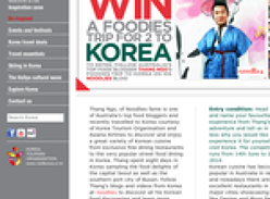 Win a foodies trip for 2 to Korea!