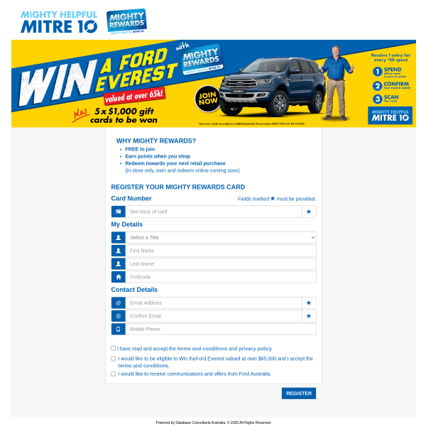 Win a Ford Everest!