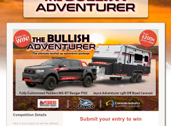 Win a Ford Ranger & a Jayco Adventurer Off-Road Caravan