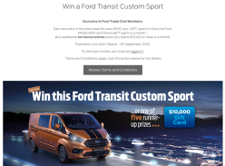 Win a Ford Transit Custom Sport!