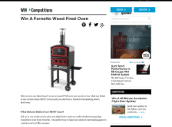 Win a Fornetto Wood-Fired Oven!