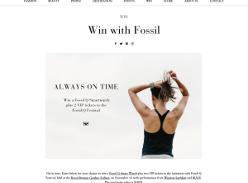 Win a Fossil Q Smartwatch + 2 VIP tickets to the Fossil Q Festival!