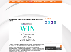 Win a Freeze Frame prize pack