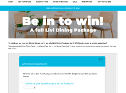 Win a full Livi Dining Package