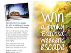 Win a funky Barossa weekend escape!