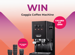 Win a Gaggia Classic Pro Thunder Black Coffee Machine