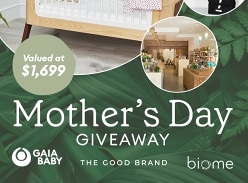 Win a Gaia Baby Cot, Mattress & Sheets Bundle