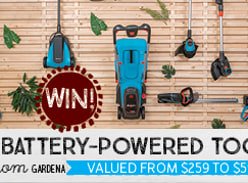 Win a Gardena Battery Product of Your Choice