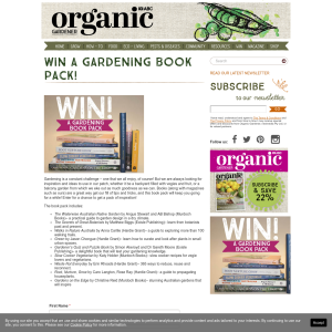 Win a Gardening Book Pack!