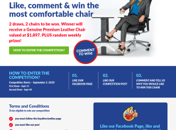 Win a Genuine Premium Leather Office Chair
