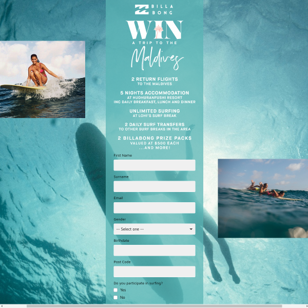 Win a Getaway to the Maldives for 2
