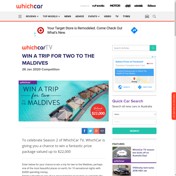Win a Getaway to The Maldives for 2