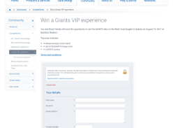 Win a Giants VIP experience
