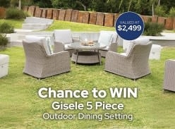 Win a Gisele 5 Piece Outdoor Dining Setting