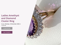 Win a Gold Amethyst and Diamond Ring