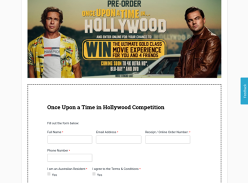 Win a Gold Class Movie Experience
