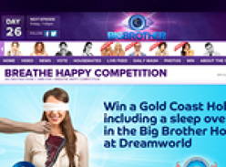 Win a Gold Coast holiday including a sleepover in the Big Brother house at Dreamworld!