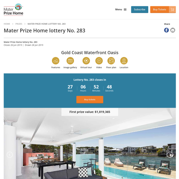 Win a Gold Coast Waterfront Home