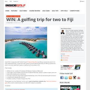 Win a Golfing Trip for Two to Fiji