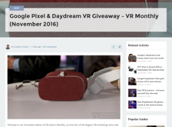 Win a Google Pixel & Daydream VR!