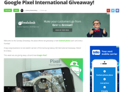 Win a Google Pixel smartphone!
