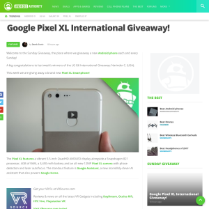Win a Google Pixel XL!