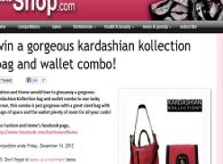Win a gorgeous Kardashian Collection bag & wallet combo!