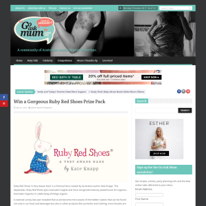 Win a Gorgeous Ruby Red Shoes Prize Pack